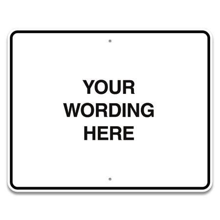 6-Line Custom Traffic Control Sign