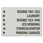6-Line Directional Sign