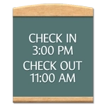 6-Line General Information Sign