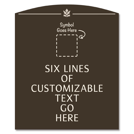 6-Line General Information Sign w/Symbol