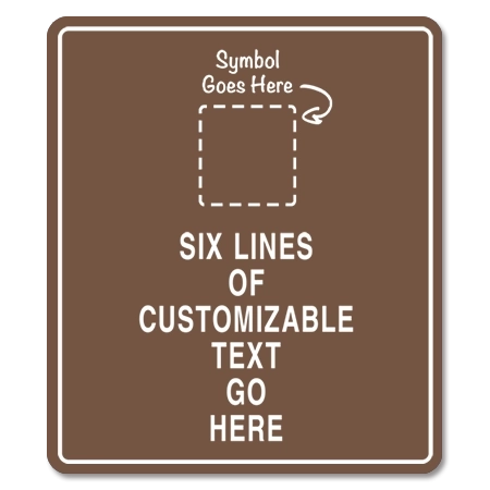 6-Line General Information Sign w/Symbol