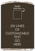 6-Line General Information Sign w/Symbol