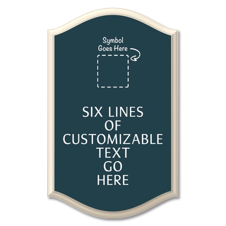 6-Line General Information Sign w/Symbol