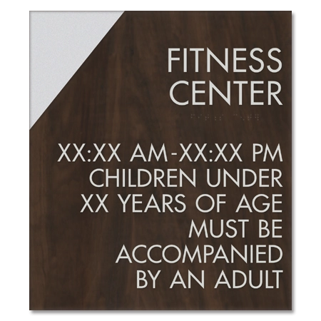 8-Line Common Room Sign w/ Hours