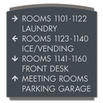 8-Line Directional Sign