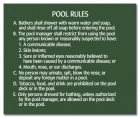 Alaska Pool Hygiene Rules Sign