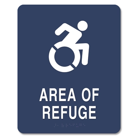 Area of Refuge Sign - Dynamic ISA Symbol