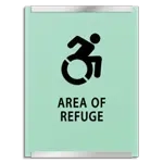 Area of Refuge Sign - Dynamic ISA Symbol