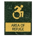 Area of Refuge Sign - Dynamic ISA Symbol