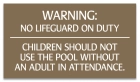 Arkansas No Lifeguard Sign