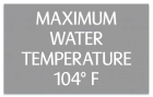 Arkansas Spa Water Temperature Sign