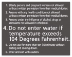 Atlanta, Georgia Spa Rules Sign