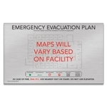 Brushed Silver Pattern Evacuation Map