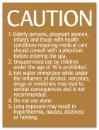 California Spa Rules Sign