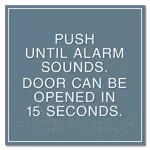 Delayed Egress Push/Pull Sign - CA Code