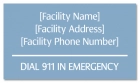Emergency Dial 911 Pool Sign