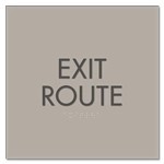 "Exit Route" Egress Sign - CA Compliant