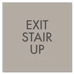 "Exit Stair Up" Egress Sign - CA Compliant