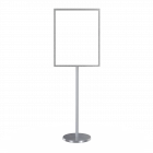Freestanding Metal Floor Sign Holder - Includes Base, Post, & Frame