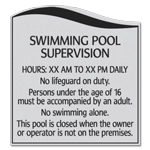 Front Desk Pool Supervision Sign - NJ Compliant