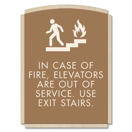 In Case of Fire, Elevators Are Out of Service... w/ No Braille