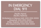 In Emergency Dial 911 Sign