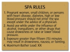 Indiana Spa Rules Sign