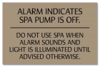ISPSC Spa and Hot Tub Alarm Sign