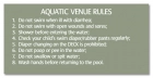 MAHC Bathhouse Sign for Pool Hygiene Facilities