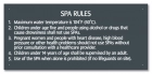 MAHC Spa Rules Sign