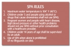MAHC Spa Rules Sign