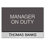 Manager on Duty Sign w/ Nameplate