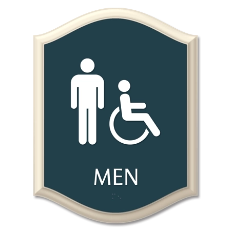 Men Sign w/Male & ISA Symbols