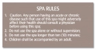 Missouri Spa Rules Sign