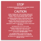 Mobile County, Alabama Spa Safety Rules Sign
