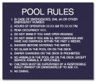 Montgomery County, Alabama Pool Rules and Regulations Sign