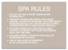 Montgomery County, Alabama Spa Rules Sign