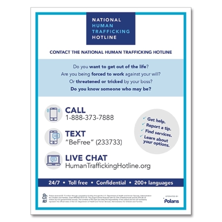 National Human Trafficking Hotline - Celtec Material