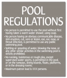 Nebraska Pool Regulations Sign