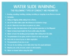 Nevada Water Slide Rules Sign