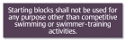 New York City Starting/Diving Blocks Pool Sign
