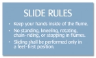 New York City White-Water Slide Rules Sign
