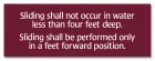 New York Deck Slides Rules Sign