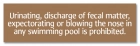 New York Pool Pollution Prohibited Sign