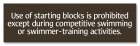 New York Starting/Diving Blocks Pool Sign