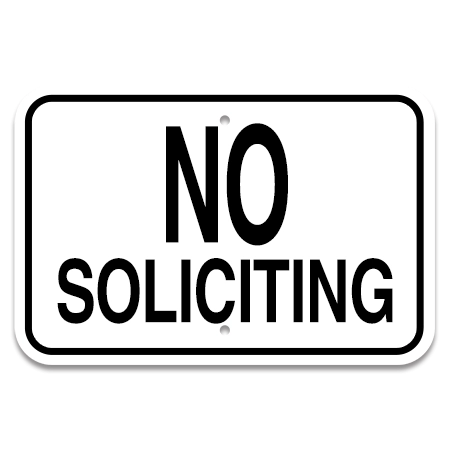 No Soliciting