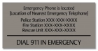 Ohio Emergency Phone Sign