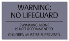 Ohio No Lifeguard Sign