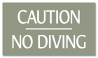Ontario Canada No Diving Sign