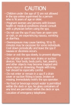 Ontario Canada Spa Rules Sign